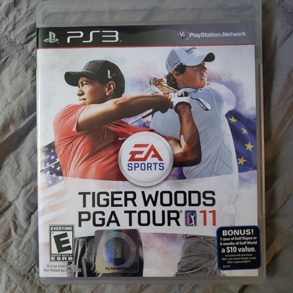 EA Sports Tiger Woods PGA Tour 11 PS3 Playstation 3 Game
